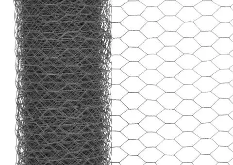 Plasă de sârmă găini, gri, 25 x 0,75 m, oțel cu înveliș PVC - 3/4