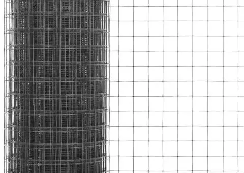 Plasă de sârmă găini, gri, 25 x 1,5 m, oțel cu înveliș PVC - 3/4