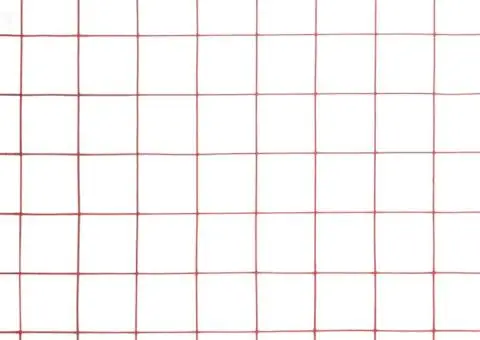 Plasă de sârmă găini, roșu, 25 x 0,5 m, oțel cu înveliș PVC - 4/4