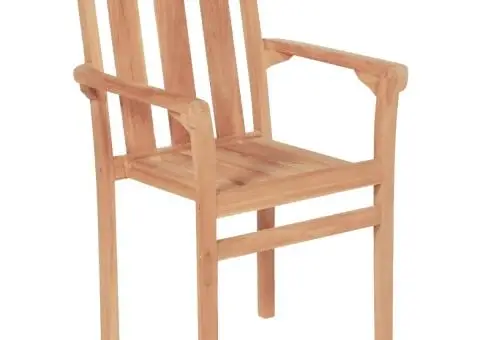 Set mobilier de bistro, 3 piese, lemn masiv de tec - 5/5