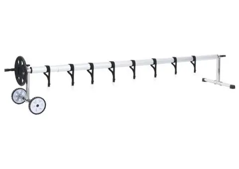 Derulator prelată de piscină cu bază din oțel inoxidabil - 1/5