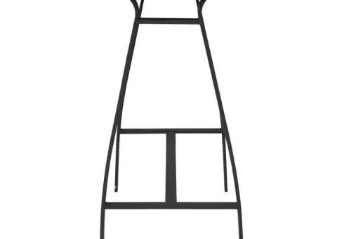 Masă de bar grădină, negru, 110x60x110 cm, sticlă securizată - 3/5