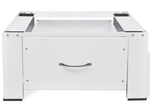 Suport mașină de spălat, alb, cu sertar - 2/4