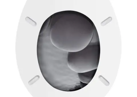 Capace WC, 2 buc., MDF, model pietre - 5/5