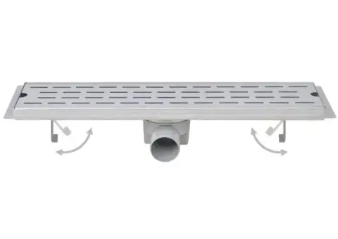 Rigolă duș liniară, 2 buc., 730x140 mm, oțel inoxidabil, bule - 3/5