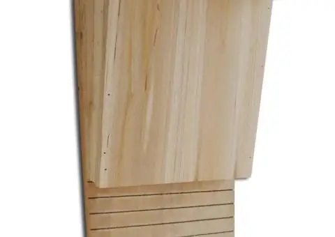 Căsuțe de lilieci, 4 buc., 22 x 12 x 34 cm, lemn - 2/5