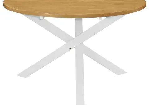 Set de mobilier de bucătărie, 5 piese, alb, MDF - 2/5