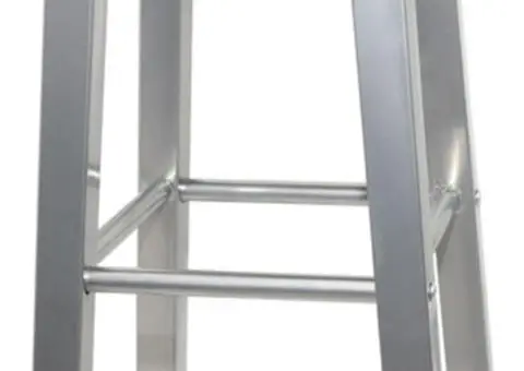 Scaune de bar, 4 buc., argintiu și maro, MDF - 4/5