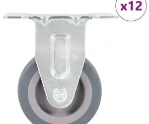 vidaXL Roți fixe, 12 buc., 50 mm