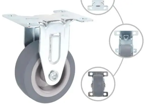 Roți fixe, 12 buc., 50 mm - 2/5