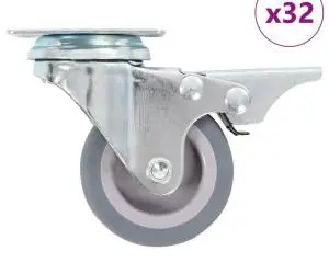 vidaXL Roți pivotante, 32 buc., 50 mm