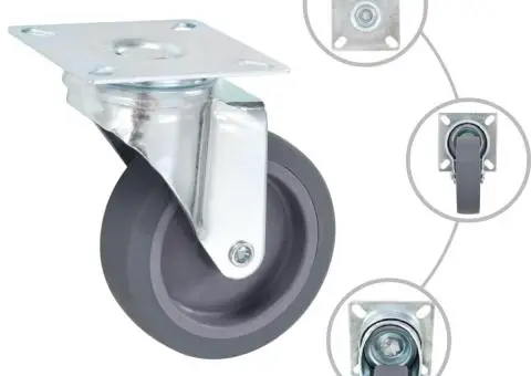 Roți pivotante, 8 buc., 75 mm - 2/5