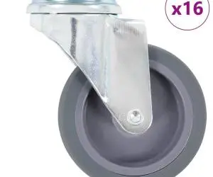 vidaXL Roți pivotante, 16 buc., 75 mm