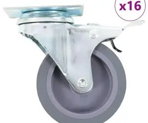 vidaXL Roți pivotante, 16 buc., 75 mm