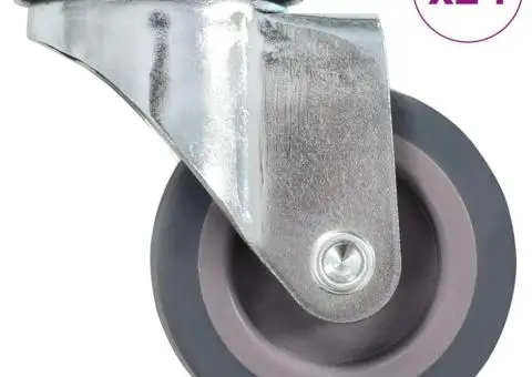 Roți pivotante cu gaură pentru șurub, 24 buc., 50 mm - 1/5