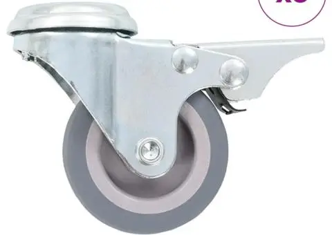 Roți pivotante cu gaură pentru șurub, 8 buc., 50 mm - 1/5