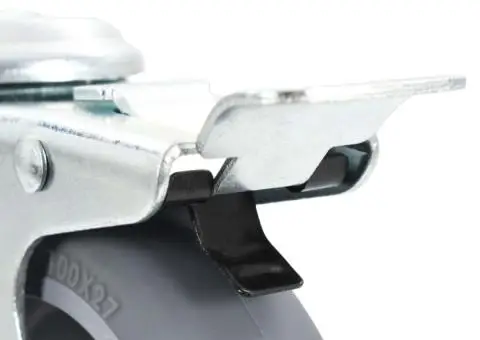 Roți pivotante cu gaură pentru șurub, 12 buc., 100 mm - 5/5