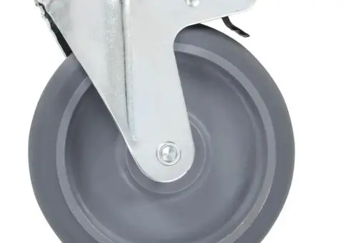 Roți pivotante cu gaură pentru șurub, 16 buc., 125 mm - 4/5