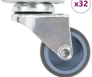 vidaXL Roți pivotante duble, 32 buc., 50 mm