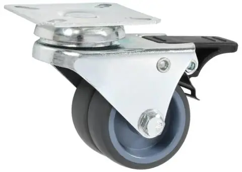 Roți pivotante duble, 24 buc., 50 mm - 3/5