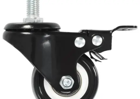 Roți pivotante cu frâne, 24 buc., 50 mm - 4/5