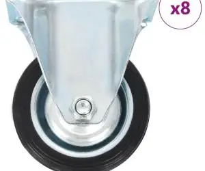 vidaXL Roți fixe, 8 buc., 75 mm