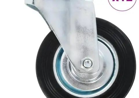 Roți pivotante, 12 buc., 100 mm - 1/5