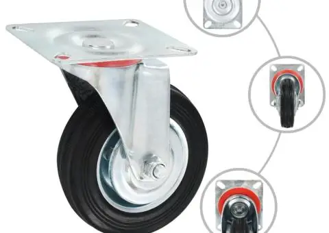 Roți pivotante, 12 buc., 100 mm - 2/5