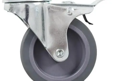 Roți pivotante cu gaură pentru șurub, 24 buc., 75 mm - 4/5