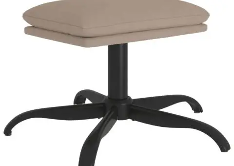 Taburet, gri deschis, 60x60x36 cm, microfibră - 2/5