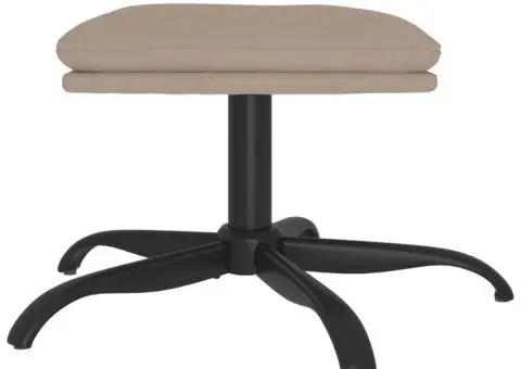 Taburet, gri deschis, 60x60x36 cm, microfibră - 3/5