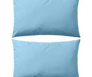 vidaXL Perne de exterior, 2 buc., albastru deschis, 60 x 40 cm