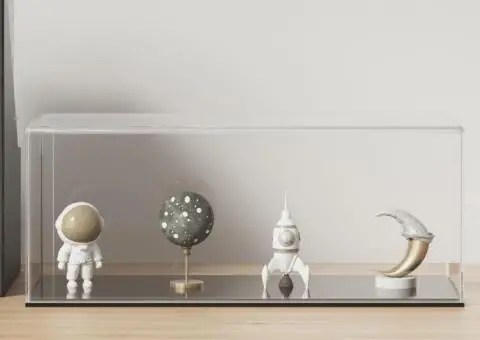 Cutie de prezentare, transparent, 34x16x14 cm, acril - 1/5