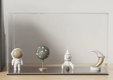 Cutie de prezentare, transparent, 31x17x19 cm, acril - 1/5