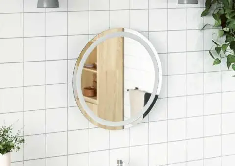 Oglindă de baie cu LED, 50 cm, rotundă - 1/5