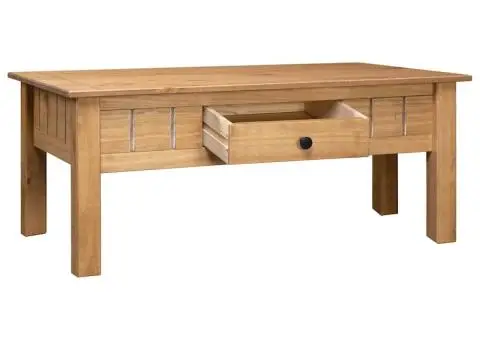 Măsuță de cafea, 100x60x43,5 cm, lemn masiv de pin, gama Panama - 3/5