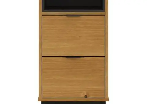 Noptieră FLAM, 40x35x80 cm, lemn masiv de pin - 5/5