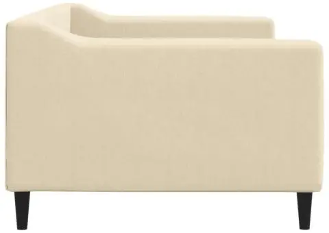 Pat de zi, crem, 90x200 cm, material textil - 4/5