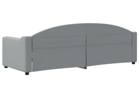 Cadru de pat, gri deschis, 80x200 cm, material textil - 5/5