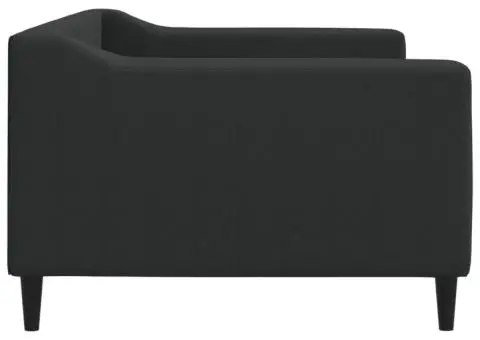 Cadru de pat, negru, 90x190 cm, material textil - 4/5