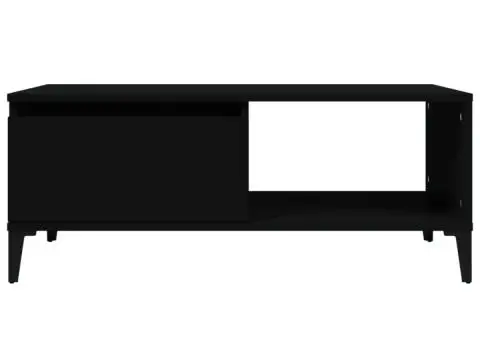 Măsuță de cafea, negru, 90x50x36,5 cm, lemn prelucrat - 5/5