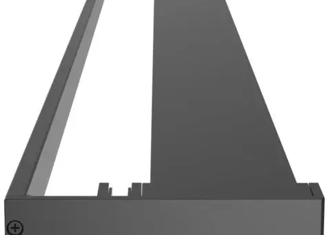 Raft de duș pentru perete cabină de duș, negru, 80 cm, aluminiu - 4/5