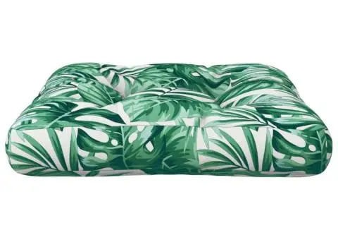 Pernă de paleți, model frunze, 60x61,5x10 cm, textil - 4/5