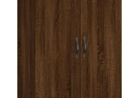 Dulap înalt, stejar maro, 69,5x34x180 cm, lemn compozit - 5/5