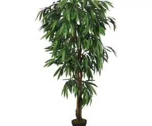 vidaXL Arbore de mango artificial 600 de frunze 150 cm verde