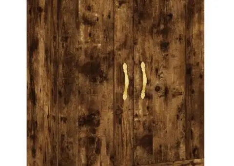 Dulap înalt, stejar fumuriu, 69,5x34x180, lemn compozit - 5/5