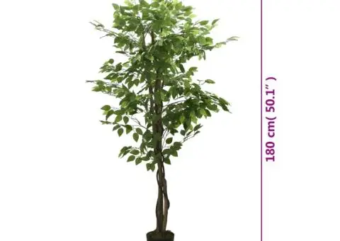 Arbore ficus artificial 1008 de frunze 180 cm verde - 5/5