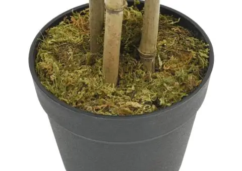 Arbore din bambus artificial 552 de frunze 120 cm verde - 3/4