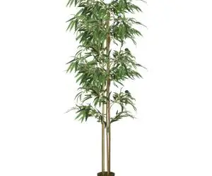 vidaXL Arbore din bambus artificial 1216 de frunze 180 cm verde