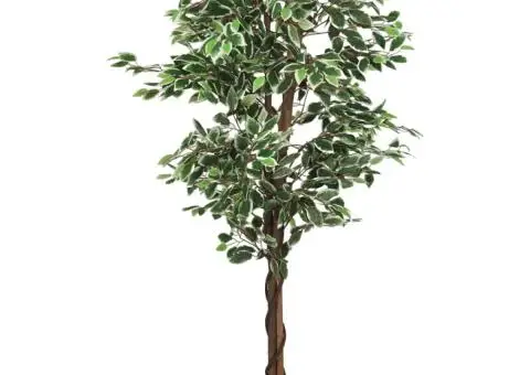Arbore ficus artificial 630 de frunze 120 cm verde - 1/5